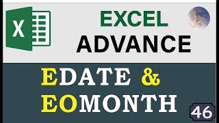 Ms Excel EOMONTH amp EDATE Functions Calculate Maturity Dates and Due Dates Advanced Excel Formulas [upl. by Runck946]