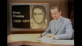 Elvis Presley News Report of his death  August 16 1977 [upl. by Yhtir]