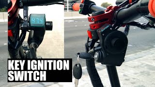 How To Install KEY IGNITION SWITCH  Electric Scooter [upl. by Acitel164]