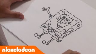 How to  Wie malt man SpongeBob  Nickelodeon Deutschland [upl. by Anerb]