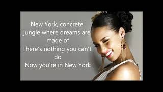 Alicia Keys Empire State Of Mind  oh New York song [upl. by Conrade]