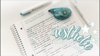 how to take practical amp aesthetic notes in 5 minutes [upl. by Ruthi]