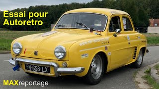 Renault Dauphine 1093 de 1964 version Rallye ESSAI POV MAXreportage [upl. by Llacam]