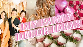 NEW INEXPENSIVE DIY PARTY DECORATING IDEAS  DOLLAR TREE PARTY DECOR  SPRINGS SOULFUL HOME [upl. by Minnaminnie]