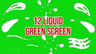 Top 12  Green Screen Liquid Shape  by Green Pedia [upl. by Aileno801]