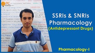 Antideprssant Drug Pharmacology Part 4  SSRIs amp SNRIs Pharmacology [upl. by Yvon]