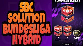 SBC SOLUTION BUNDESLIGA HYBRID IN MADFUT 22 [upl. by Rebliw]