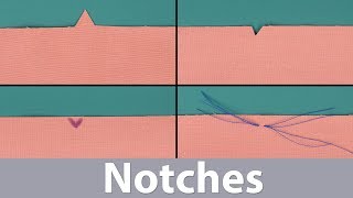 Notches  Sewing Basics [upl. by Ahsatal]