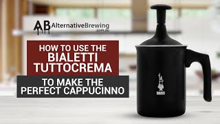 How to Use the Bialetti Tuttocrema Milk Frother [upl. by Ahsinit]