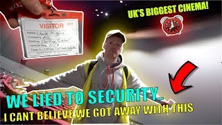 I cant believe we got away with this OVERNIGHT CHALLENGE IN UKS BIGGEST CINEMA [upl. by Leviralc]