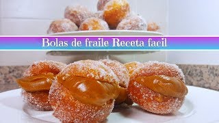 Bolas de fraile FACILES berlinesas DELICIOSAS [upl. by Ainotna]