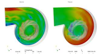 202103  Centrifugal Fan Simulation MRF [upl. by Felty]