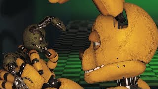 FNAF SFM Possessed Springtrap VS Springbonnie Five Nights at Freddys Animation [upl. by Guglielma]