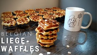 Homemade Belgian Waffles  Liege Waffle [upl. by Marder]