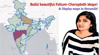 How to Build choropleth map in Python  Streamlit Tutorial 3  Data Driven Maps With Python Folium [upl. by Tsenre904]