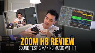 Recording amp Producing Music with the Zoom H8 – Review Unboxing amp Sound Test [upl. by Rehpetsirhc]