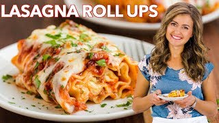 Easy Lasagna Roll Ups With Meat  Make Ahead  Freezer Friendly [upl. by Kluge]