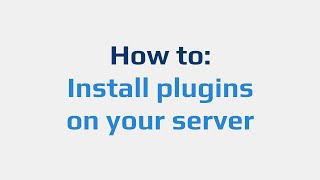 How to Install plugins on your server [upl. by Hannasus]