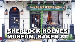 Sherlock Holmes Museum  221b Baker Street London [upl. by Bathilda682]