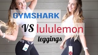 GymShark Leggings Vs Lululemon Leggings  Indepth Try On Review [upl. by Bumgardner]