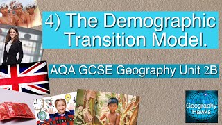 4 The Demographic Transition Model  AQA GCSE Unit 2B [upl. by Anirad]