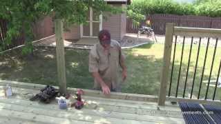 How To Build A Deck  4 Railing [upl. by Mandle]