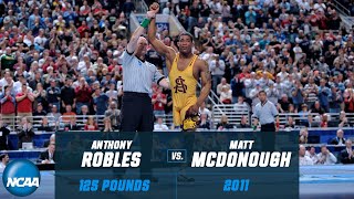 Anthony Robles vs Matt McDonough 2011 NCAA title match at 125 pounds [upl. by Beeck]