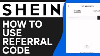 How To Use Referral Code On Shein  EASY Tutorial [upl. by Ahsekram]