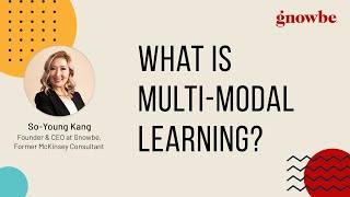 What is MultiModal Learning  Meet GNOWBE [upl. by Notnef647]