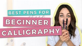 The 2 Best Pens for Beginner Brush Calligraphy [upl. by Sinnek]