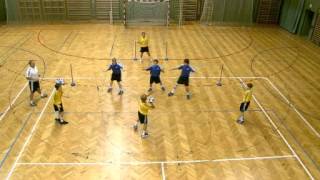 Basic Handball  Defensive Small Groups [upl. by Mackenie]