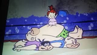 The Flintstones clip Pebbles vs the wrestlers [upl. by Eimak460]