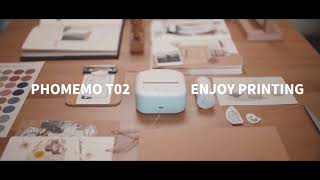 Phomemo T02 Mini Portable Thermal Printer丨Introduction of Phomemo Mini Printer T02 [upl. by Cinelli]