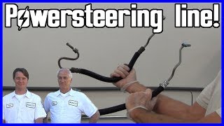 How to Replace Power Steering Pump Pressure Hose [upl. by Nylatsyrc342]