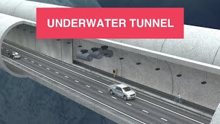 How they build a tunnel underwater ENGLANDFRANCE [upl. by Annerahs]