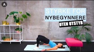 Styrketrening for nybegynnere uten utstyr💦  Disse øvelsene kan ALLE gjøre [upl. by Emeline56]