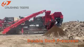 Sandvik QI341 Mobile Impact Crusher  Recycling Concrete [upl. by Heddi799]