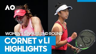 Alizé Cornet vs Ann Li Match Highlights 2R  Australian Open 2021 [upl. by Analihp]