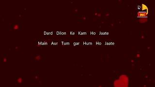 Dard Dilon Ke Karaoke with lyrics [upl. by Eanaj]