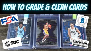 How To Grade and Clean Your Cards Before Submitting to PSA BGS SGC GMA CGC  Tools You Will Need [upl. by Aihtenyc662]