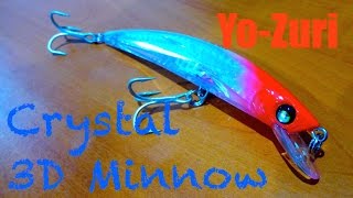 YoZuri Crystal 3D Minnow Review [upl. by Denman]