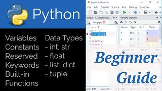 Python for Beginners with Spyder IDE [upl. by Lorilee386]