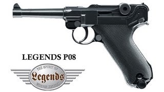 Legends Luger P08 CO2 Luftpistole 45mm [upl. by Norreht]