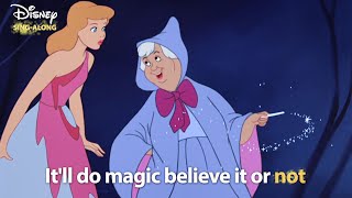 BibbidiBobbidiBoo  Cinderella Lyric Video  DISNEY SINGALONGS [upl. by Yrffej]