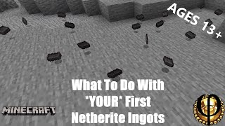 What To Do With YOUR First Netherite Ingots  Minecraft [upl. by Kahlil355]