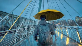 The Ultimate Central London Rain Walk  4K HDR ASMR [upl. by Notsrik]