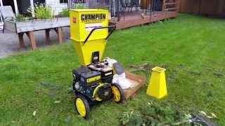 Champion 3 inch Wood Chipper Shredder Review [upl. by Mas]