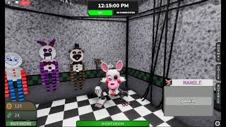 Archived Nights Showcase Mangle Voice Lines ROBLOX [upl. by Duax]