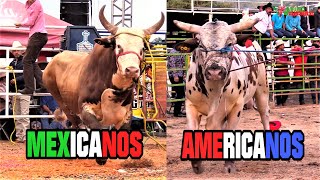 ¡RECOPILACION TOROS MEXICANOS VS TOROS AMERICANOS [upl. by Furtek180]