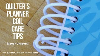 How to Keep A Spiral Coil from Unraveling in your Planner [upl. by Ayotnahs]